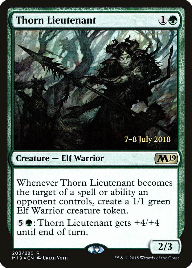 Thorn Lieutenant [Core Set 2019 Prerelease Promos] | Good Games Morley