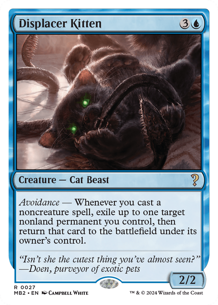 Displacer Kitten (White Border) [Mystery Booster 2] | Good Games Morley