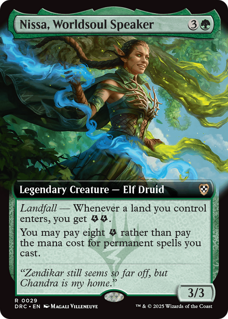 Nissa, Worldsoul Speaker (Extended Art) [Aetherdrift Commander] | Good Games Morley