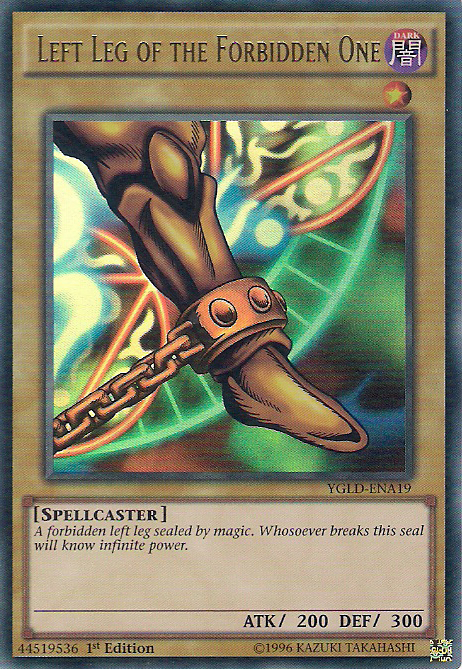 Left Leg of the Forbidden One [YGLD-ENA19] Ultra Rare | Good Games Morley