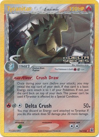 Tyranitar (16/113) (Delta Species) (Stamped) [EX: Delta Species] | Good Games Morley