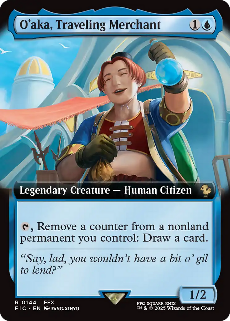 O'aka, Traveling Merchant (Extended Art) [FINAL FANTASY Commander] | Good Games Morley