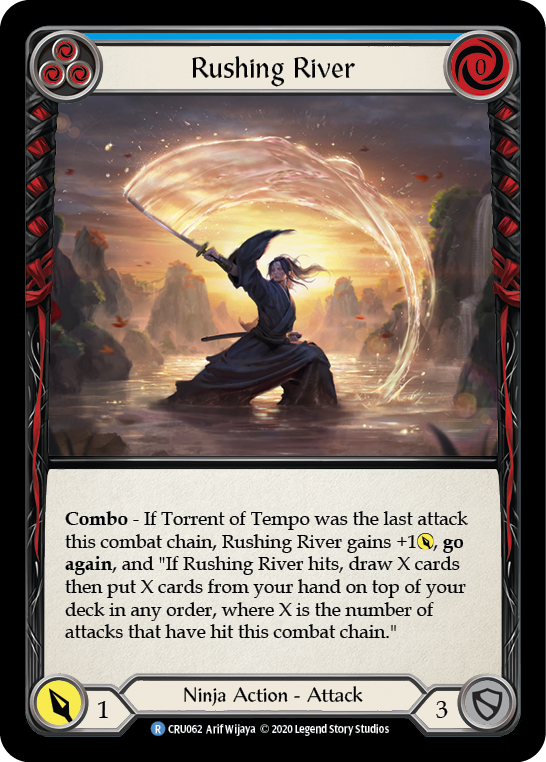 Rushing River (Blue) [CRU062] (Crucible of War)  1st Edition Normal | Good Games Morley