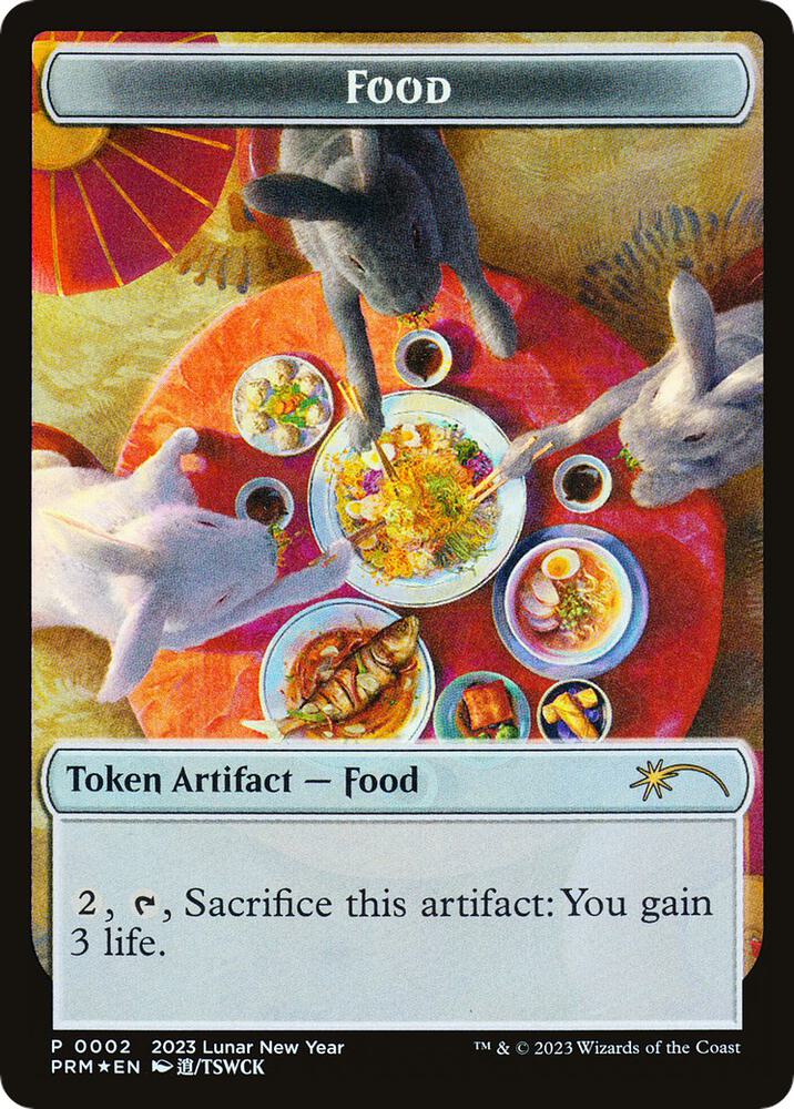 Food Token Year of the Rabbit 2023 2 (Unique and Miscellaneous Promos)  - Foil | Good Games Morley