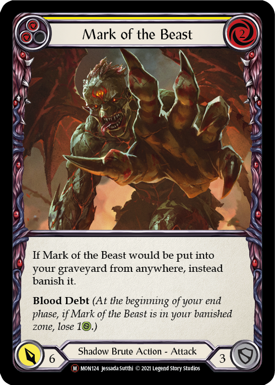 Mark of the Beast [U-MON124-RF] (Monarch Unlimited)  Unlimited Rainbow Foil | Good Games Morley