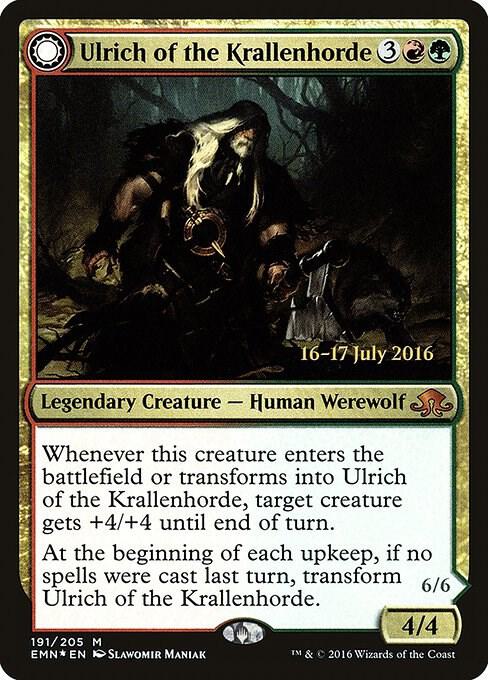 Ulrich of the Krallenhorde 191s/77 (Prerelease Cards)  - Foil | Good Games Morley