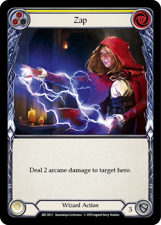 Zap (Yellow) [ARC145-C] (Arcane Rising)  1st Edition Normal | Good Games Morley
