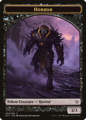 Horror // Zombie Double-Sided Token [Archenemy: Nicol Bolas Tokens] | Good Games Morley