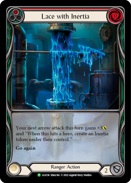 Lace with Inertia (Red) [LGS136] (Promo)  Rainbow Foil | Good Games Morley