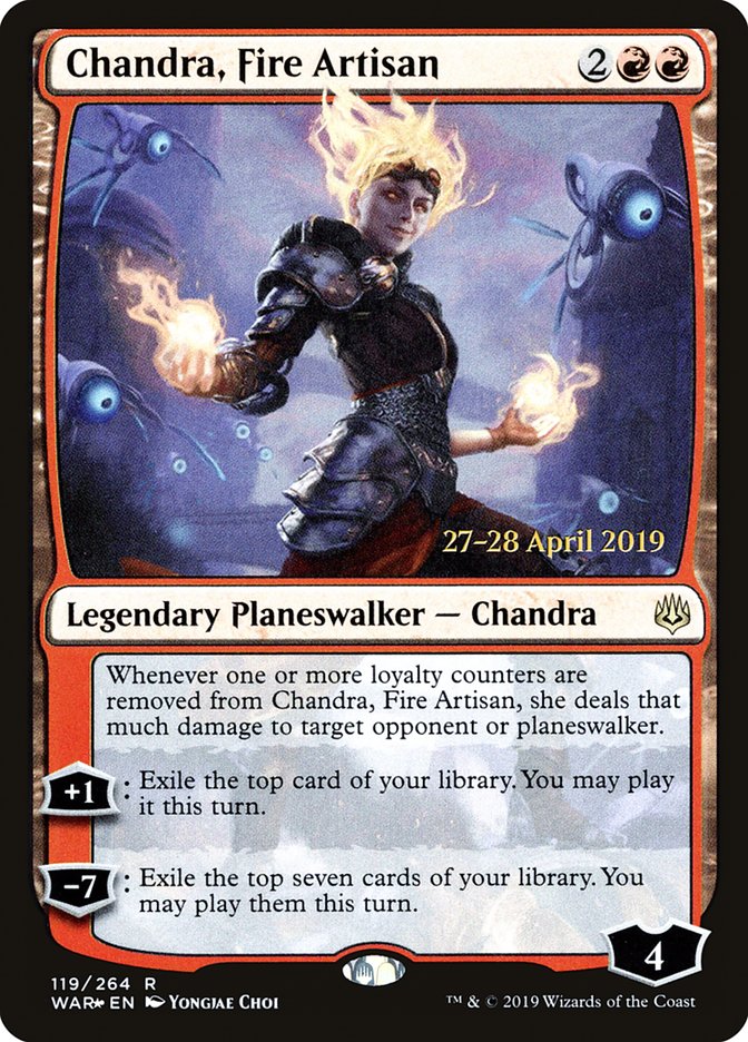 Chandra, Fire Artisan [War of the Spark Prerelease Promos] | Good Games Morley