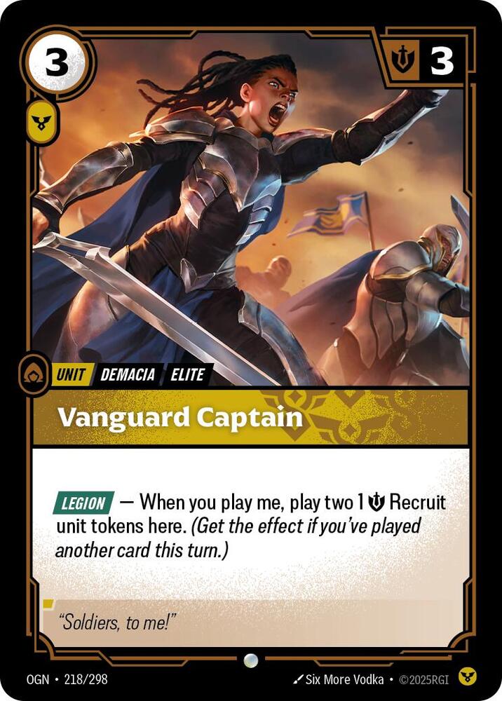 Vanguard Captain 218/298 (Origins)  - Foil | Good Games Morley