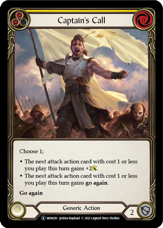 Captain's Call (Yellow) [U-MON261-RF] (Monarch Unlimited)  Unlimited Rainbow Foil | Good Games Morley