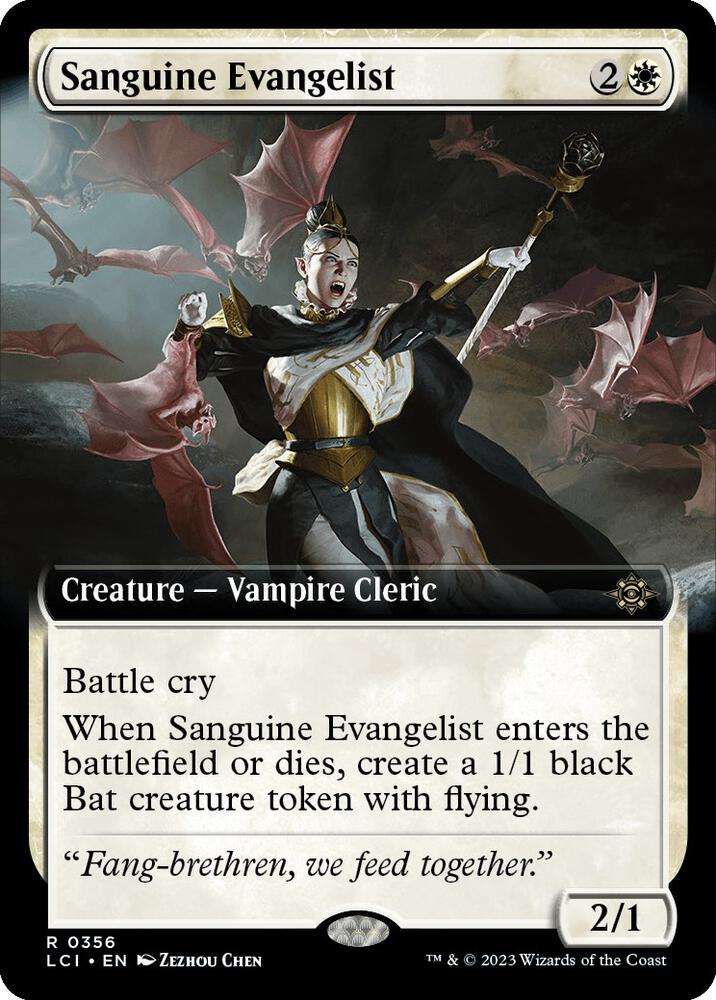 Sanguine Evangelist 356/291 (The Lost Caverns of Ixalan)  - Extended Art | Good Games Morley