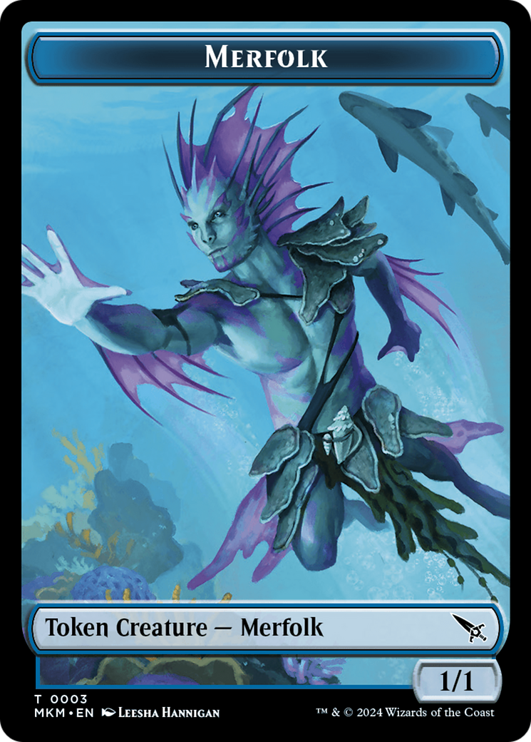 Merfolk Token [Murders at Karlov Manor Tokens] | Good Games Morley