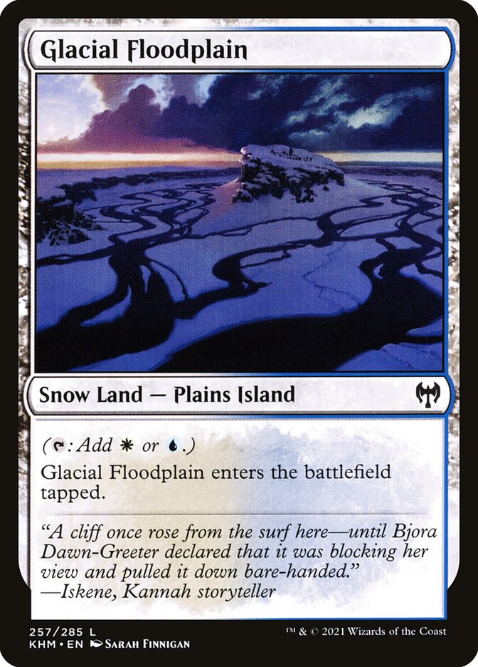 Glacial Floodplain 257 (Kaldheim)  - Foil | Good Games Morley