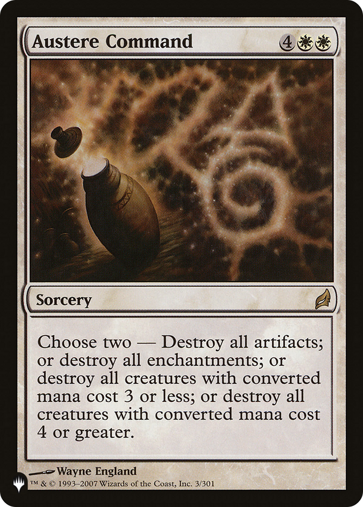 Austere Command [The List] | Good Games Morley