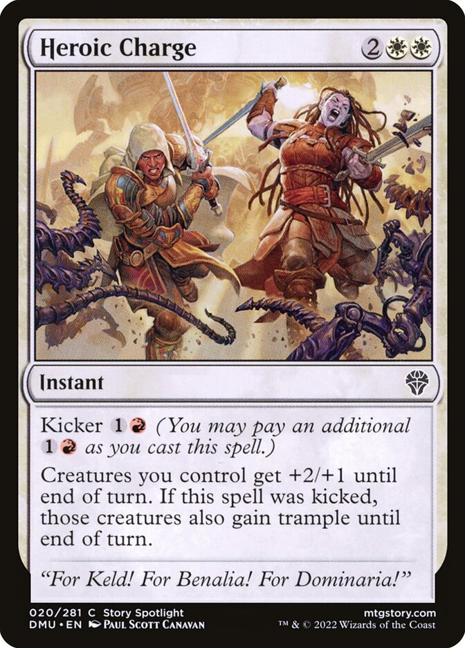 Heroic Charge 20/281 (Dominaria United)  - Foil | Good Games Morley