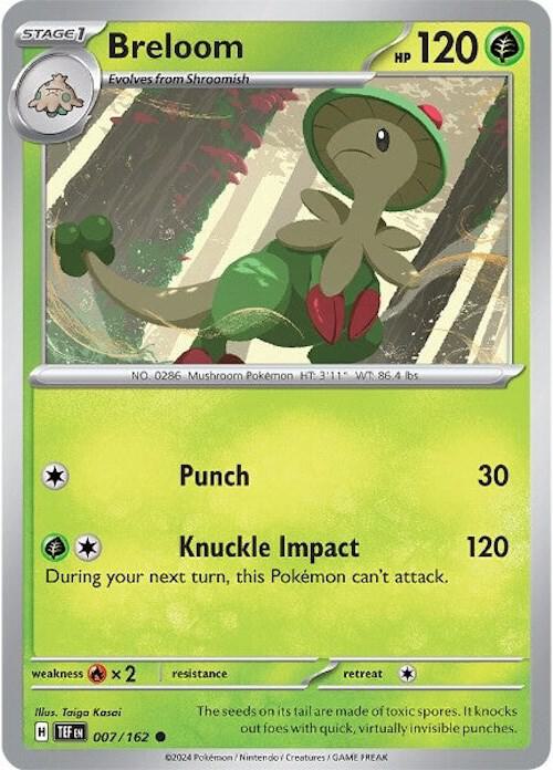 Breloom 007/162 (SV05: Temporal Forces)  - Reverse Holofoil | Good Games Morley