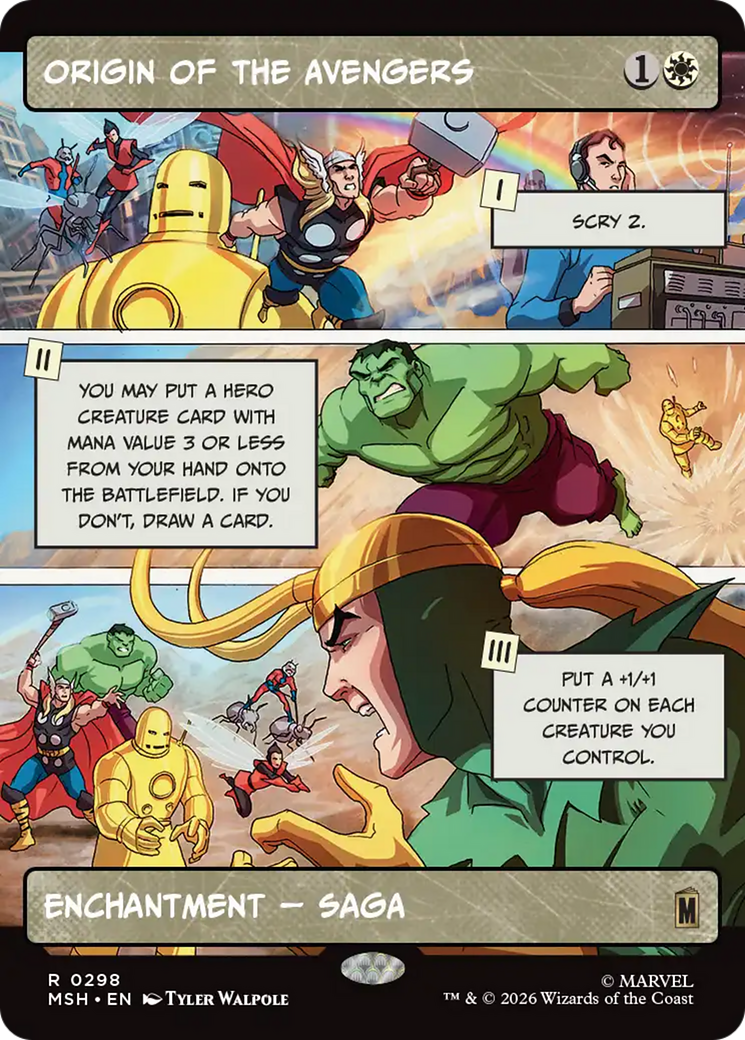 Origin of the Avengers (Borderless) [Marvel Super Heroes] | Good Games Morley