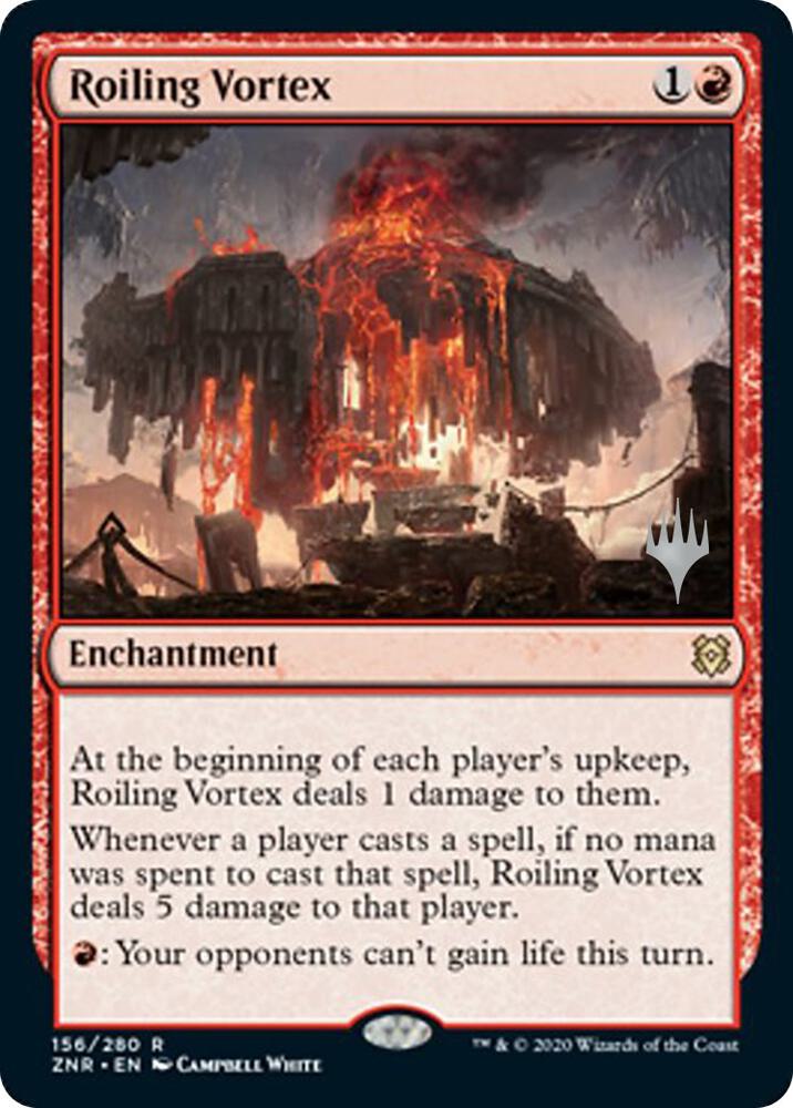 Roiling Vortex 156p/169 (Promo Pack: Zendikar Rising)  - Foil | Good Games Morley