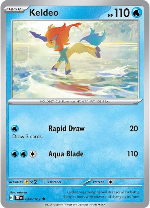 Keldeo 044/162 (SV05: Temporal Forces)  - Reverse Holofoil | Good Games Morley