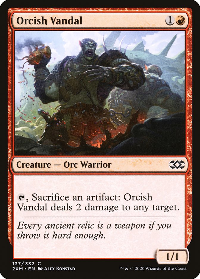Orcish Vandal 137/332 (Double Masters)  - Foil | Good Games Morley