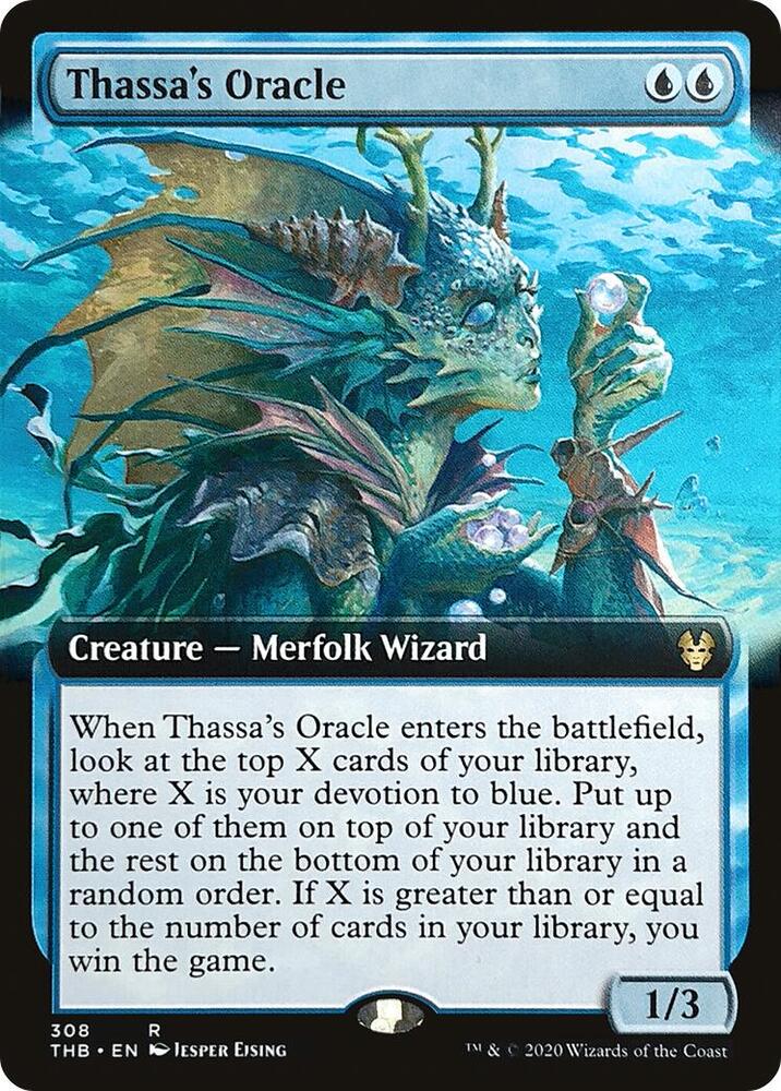 Thassas Oracle Extended Art 308 (Theros Beyond Death)  - Extended Art Foil | Good Games Morley