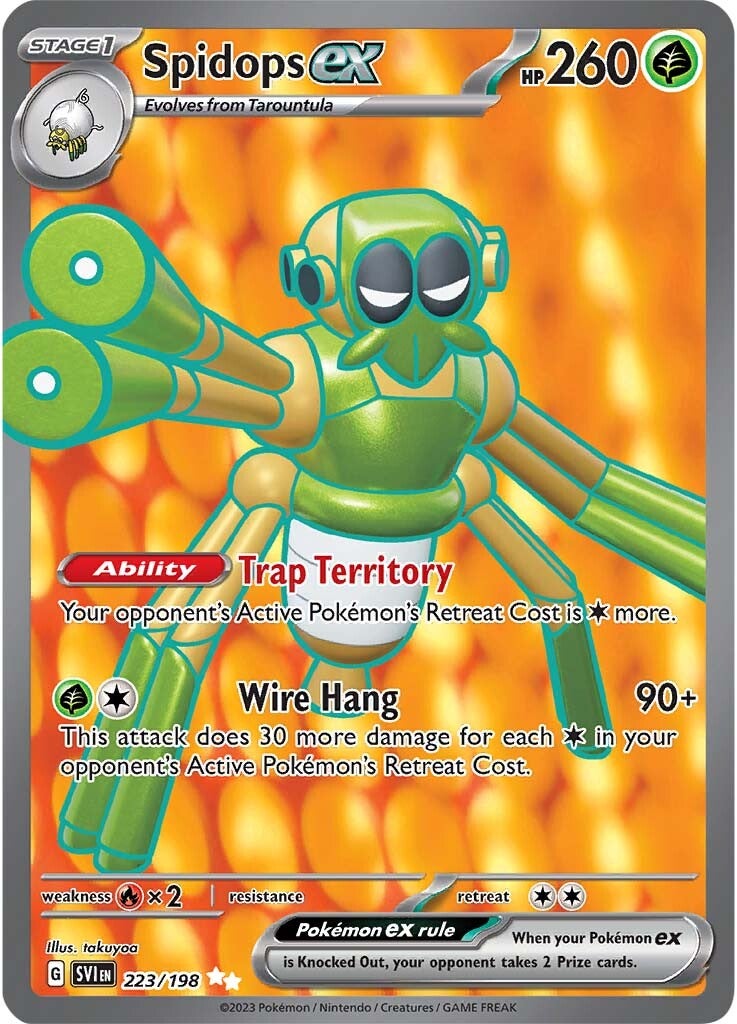Spidops ex (223/198) [Scarlet & Violet: Base Set] | Good Games Morley