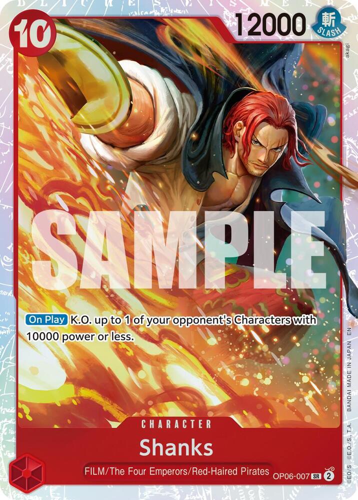 Shanks (Reprint) OP06-007 (Premium Booster -The Best- Vol. 2)  - Foil | Good Games Morley