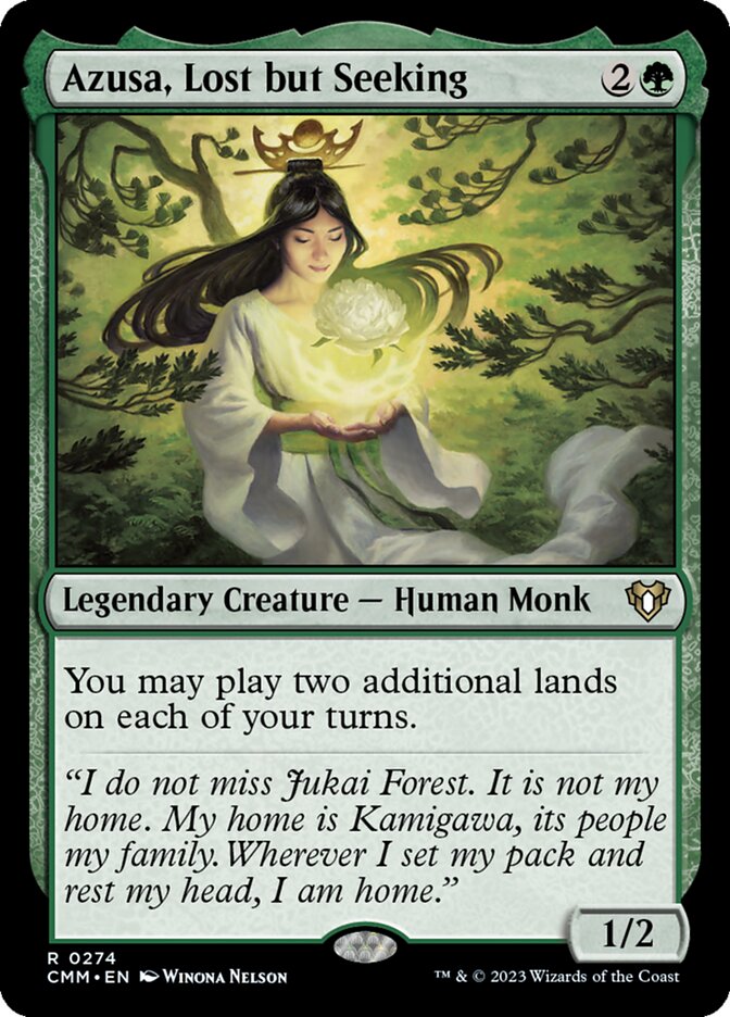 Azusa, Lost but Seeking 274 (Commander Masters)  - Foil | Good Games Morley