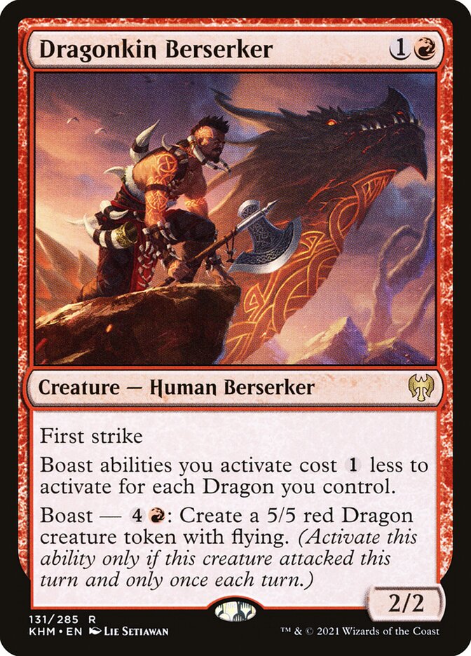 Dragonkin Berserker 131/285 (Kaldheim)  - Foil | Good Games Morley