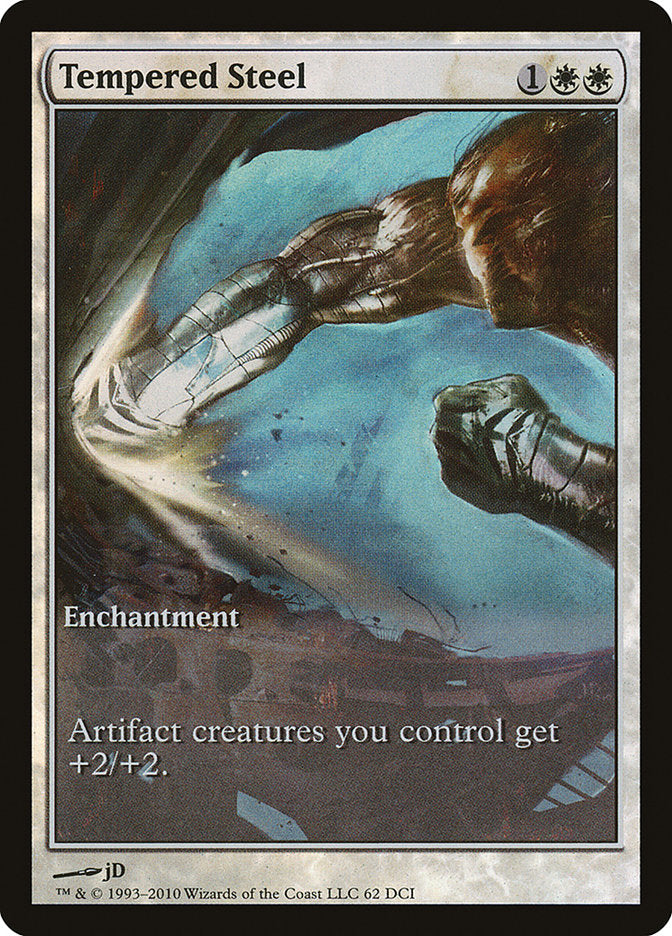Tempered Steel (Game Day) (Extended Art) [Scars of Mirrodin Promos] | Good Games Morley