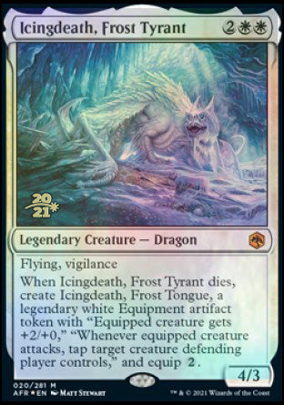 Icingdeath, Frost Tyrant [Dungeons & Dragons: Adventures in the Forgotten Realms Prerelease Promos] | Good Games Morley