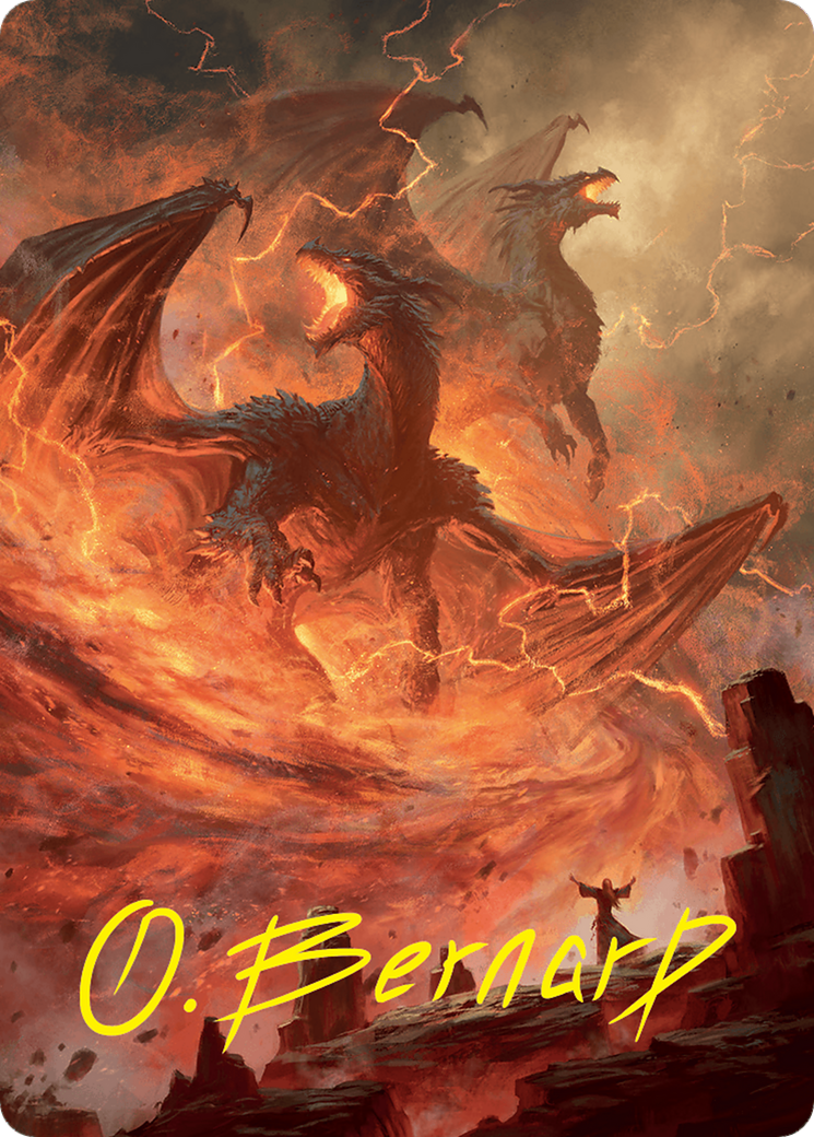 Rite of the Dragoncaller Art Card (38/54) (Gold-Stamped Signature) [Foundations Art Series] | Good Games Morley
