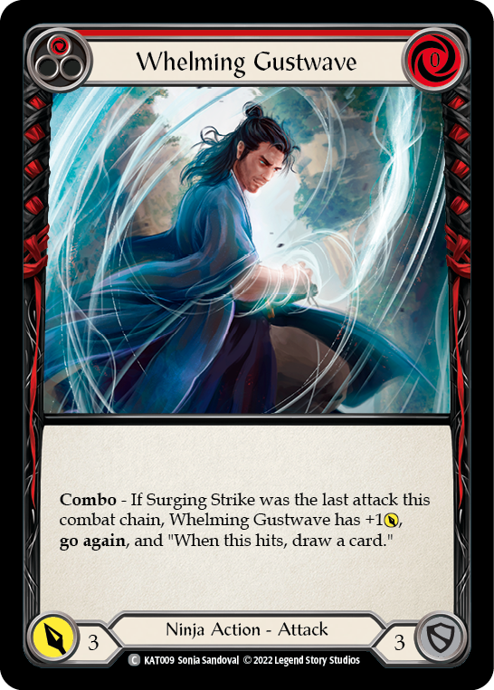 Whelming Gustwave (Red) [KAT009] (Outsiders Katsu Blitz Deck) | Good Games Morley