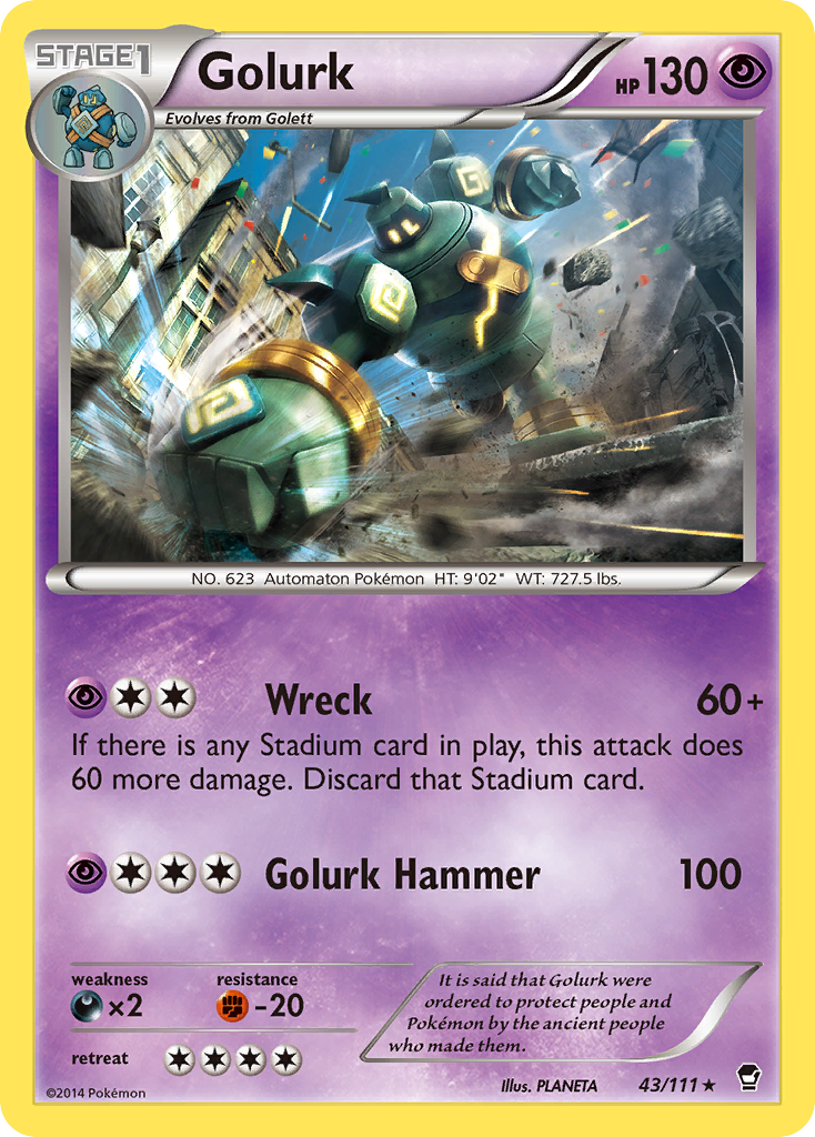 Golurk (43/111) [XY: Furious Fists] | Good Games Morley