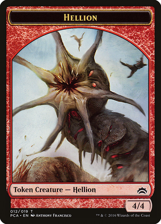 Zombie // Hellion Double-Sided Token [Planechase Anthology Tokens] | Good Games Morley
