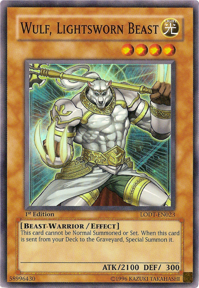 Wulf, Lightsworn Beast [LODT-EN023] Super Rare | Good Games Morley