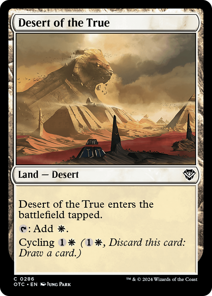 Desert of the True [Outlaws of Thunder Junction Commander] | Good Games Morley