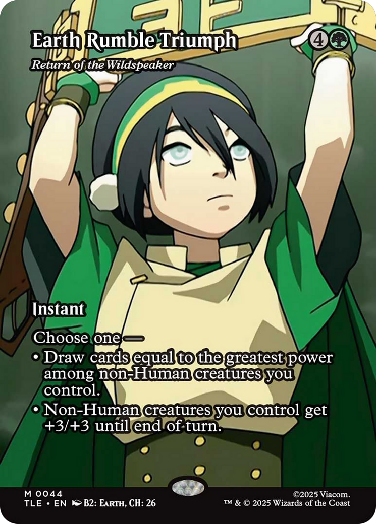 Earth Rumble Triumph - Return of the Wildspeaker (Borderless) [Avatar: The Last Airbender: Eternal-Legal] | Good Games Morley