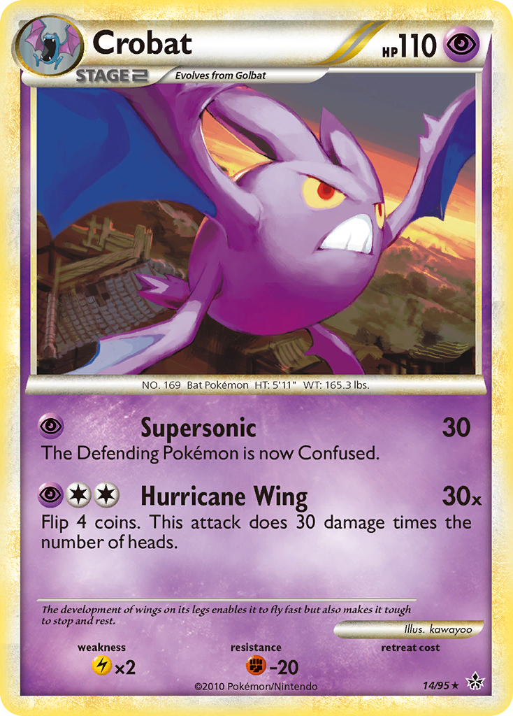 Crobat (14/95) [HeartGold & SoulSilver: Unleashed] | Good Games Morley