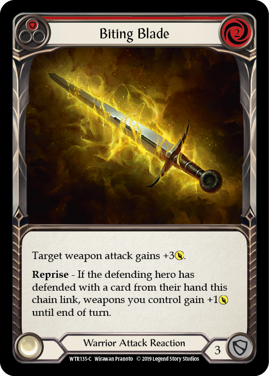 Biting Blade (Red) [WTR135-C] (Welcome to Rathe)  Alpha Print Normal | Good Games Morley