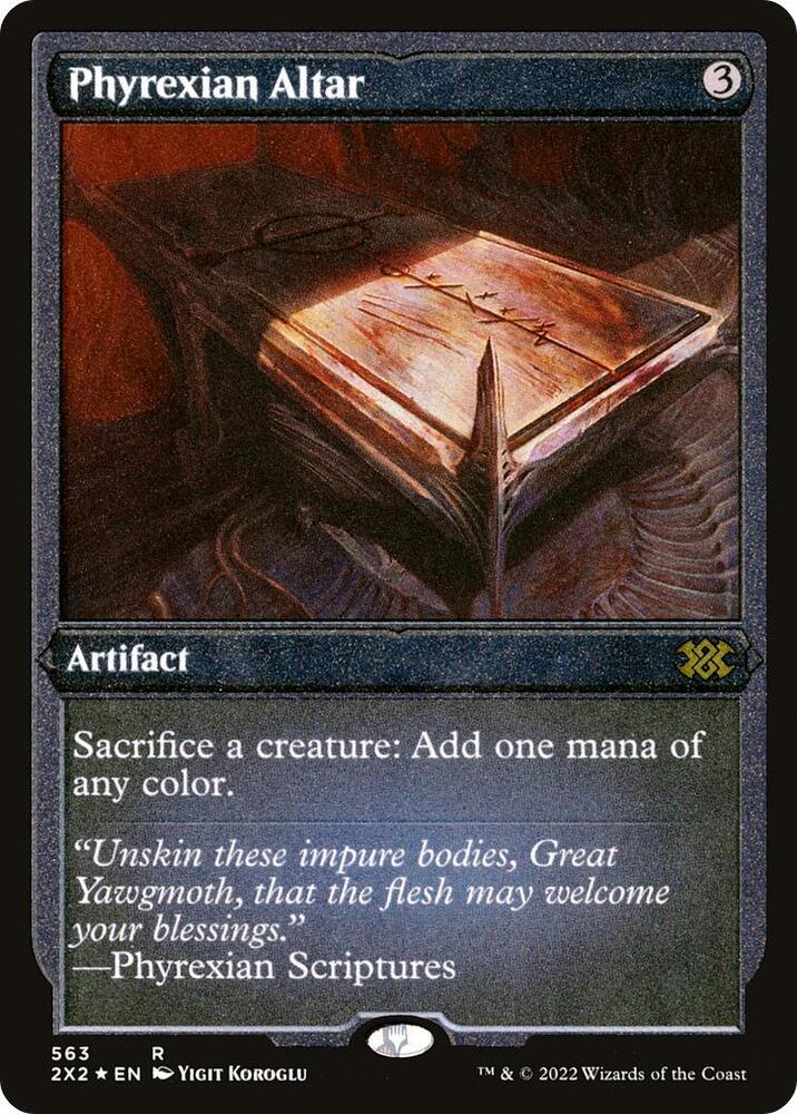 Phyrexian Altar Foil Etched 563 (Double Masters 2022)  - Foil | Good Games Morley
