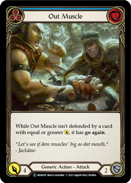Out Muscle (Blue) [U-MON250] (Monarch Unlimited)  Unlimited Normal | Good Games Morley
