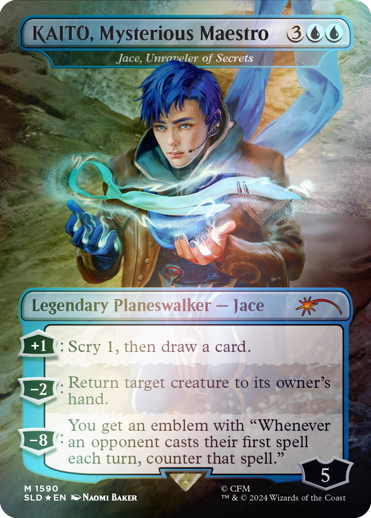 KAITO, Mysterious Maestro - Jace, Unraveler of Secrets (Rainbow Foil) [Secret Lair Drop Series] | Good Games Morley