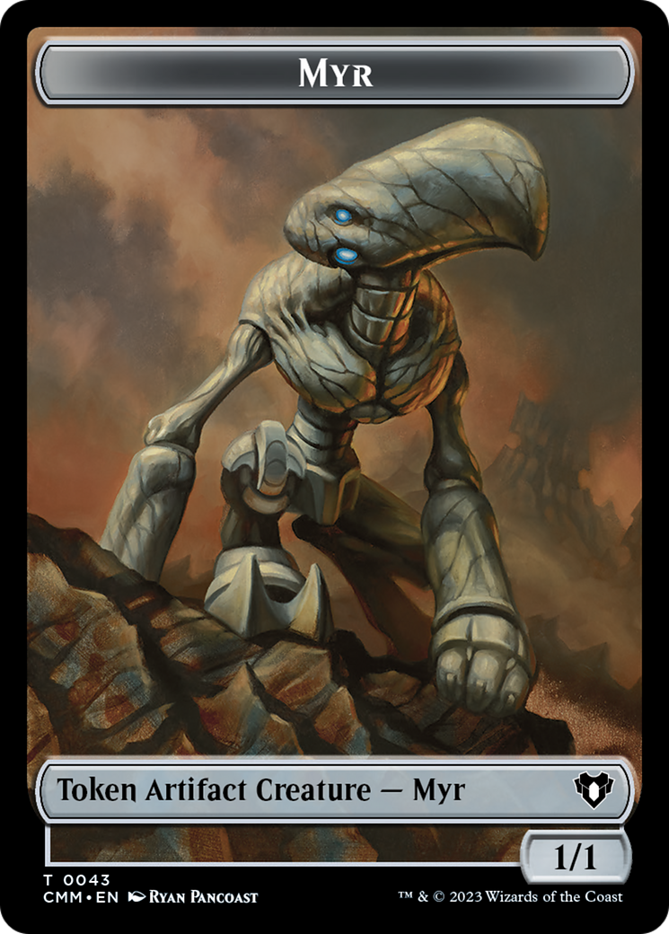Myr Token [Commander Masters Tokens] | Good Games Morley