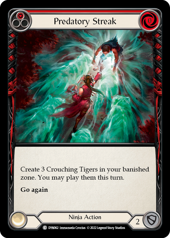 Predatory Streak (Red) [DYN062] (Dynasty) | Good Games Morley