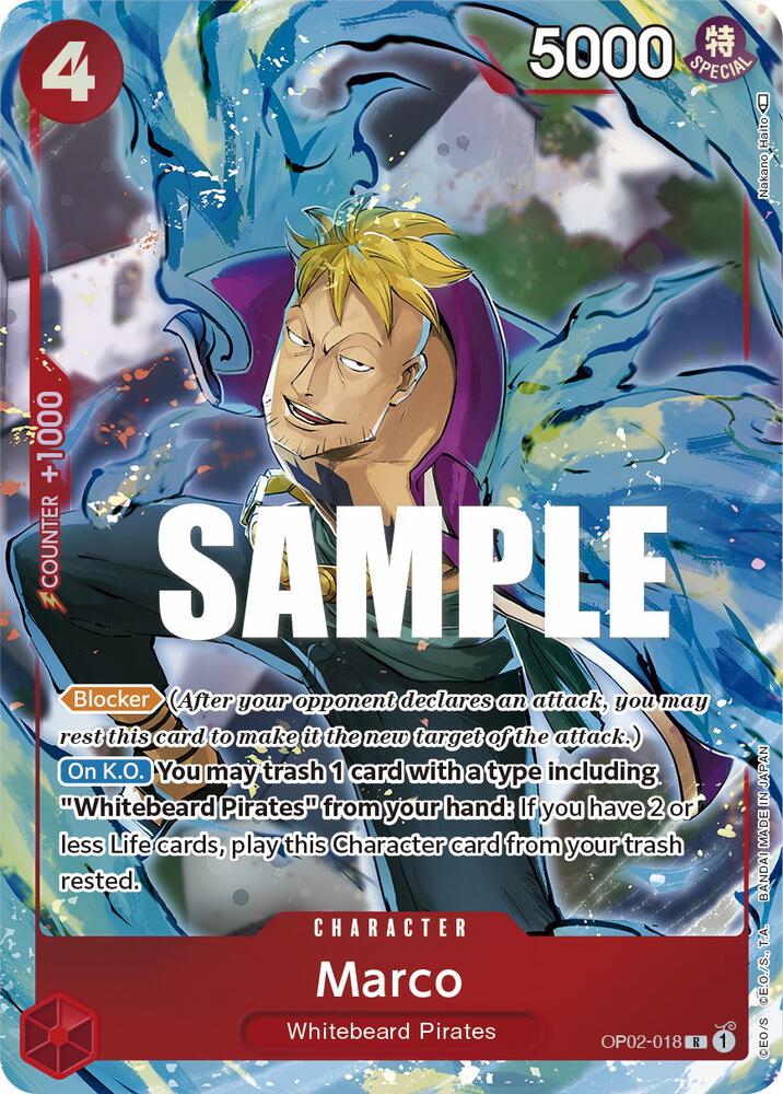 Marco OP02-018 (Paramount War)  - Alternate Art Foil | Good Games Morley