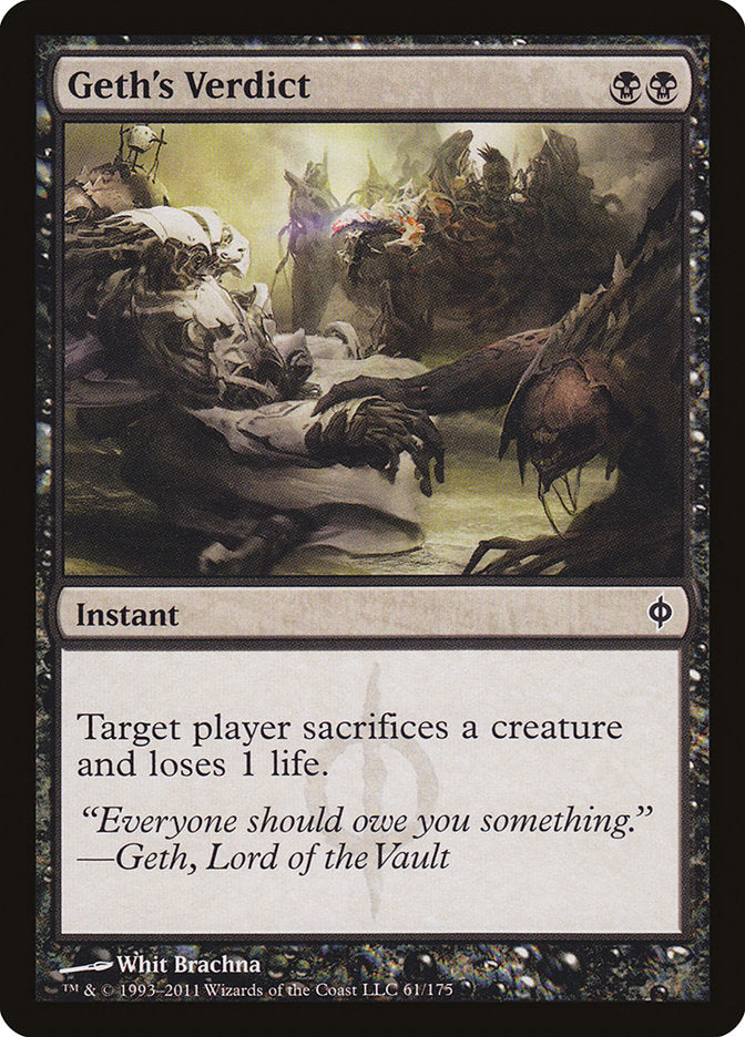 Geth's Verdict 61/175 (New Phyrexia)  - Foil | Good Games Morley