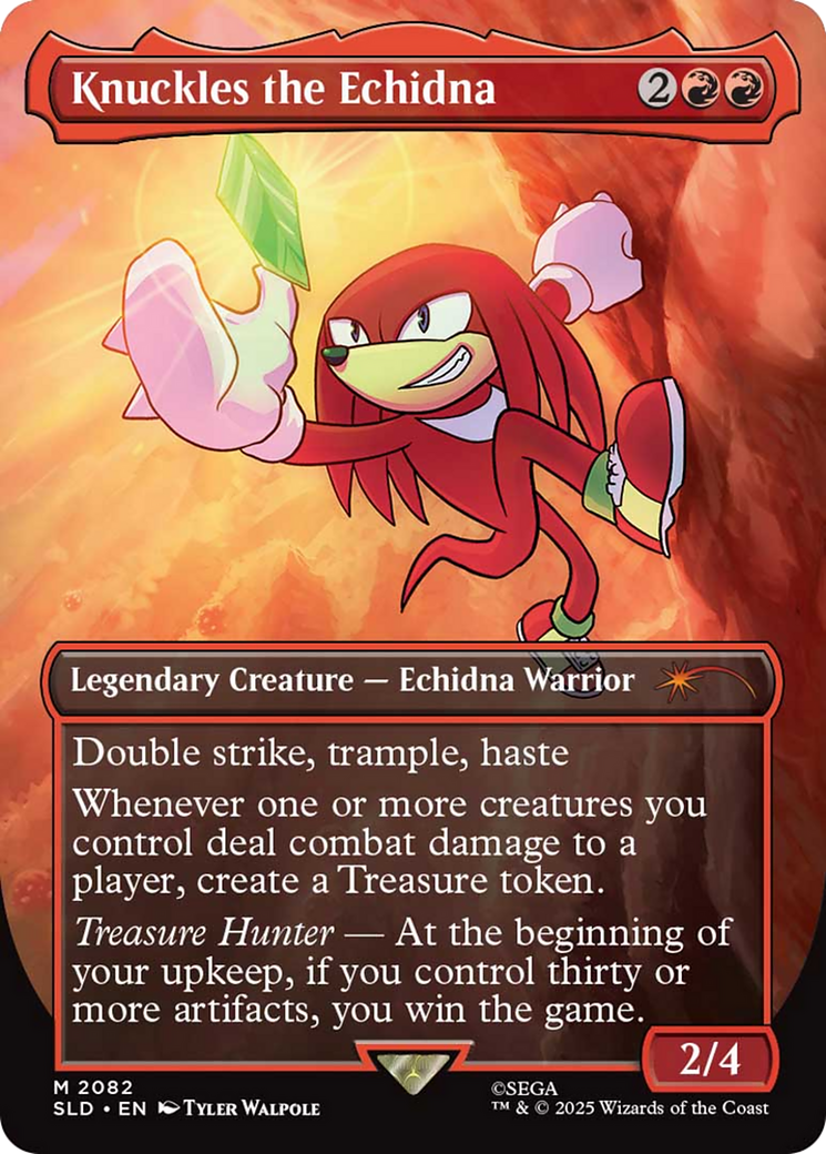 Knuckles the Echidna (Rainbow Foil) [Secret Lair Drop Series] | Good Games Morley